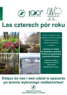 „Las czterech pór roku” – zapraszamy do wspólnej wędrówki z leśnikami