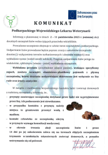 Jesienna akcja szczepienia lisów.